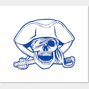 Skull & Crossblade - Nautical Pirate Chic Posters and Art